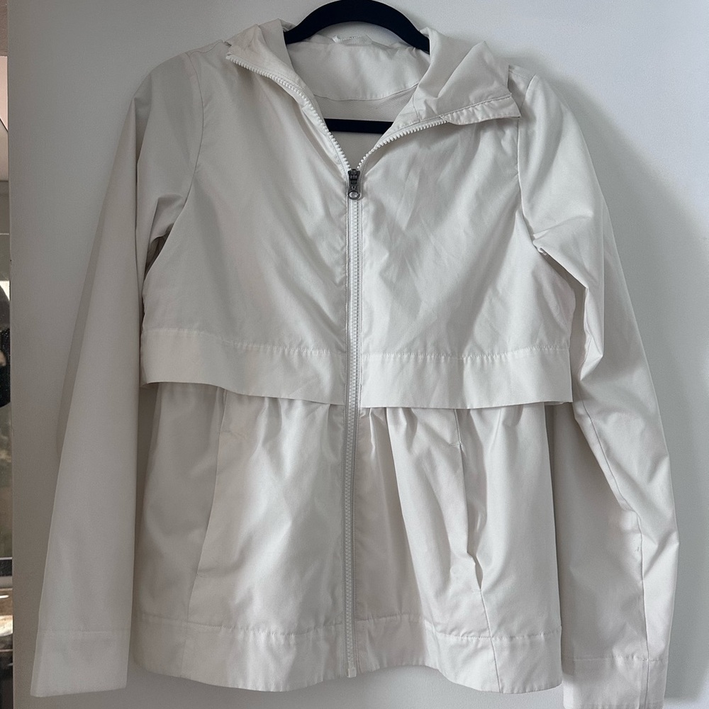 Lululemon White Rain Jacket